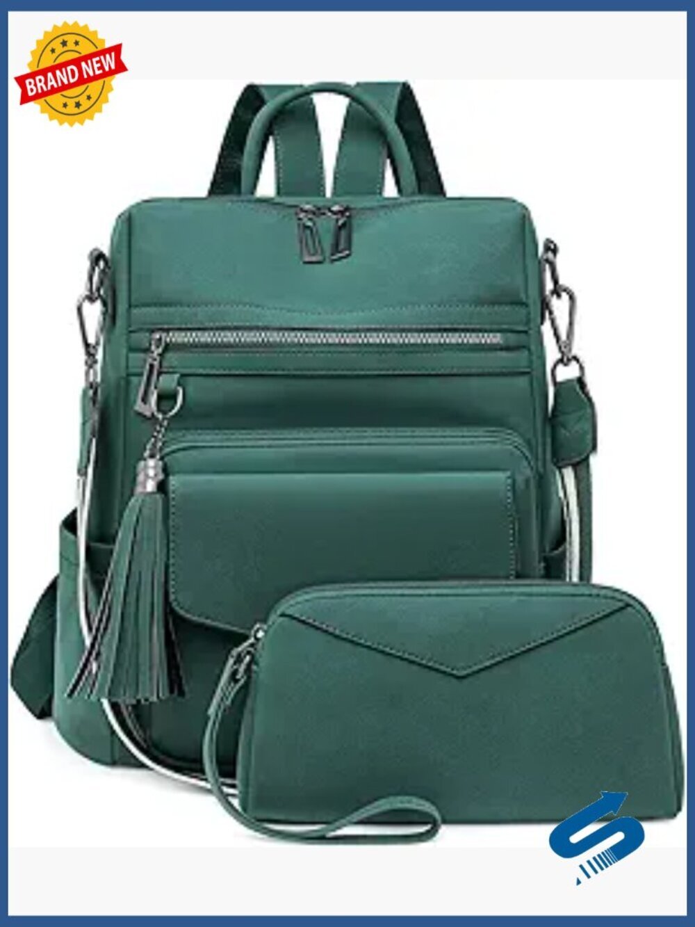 Leather Fashion Backpack Purse Convertible Shoulder Bag Travel Satchel Handbag